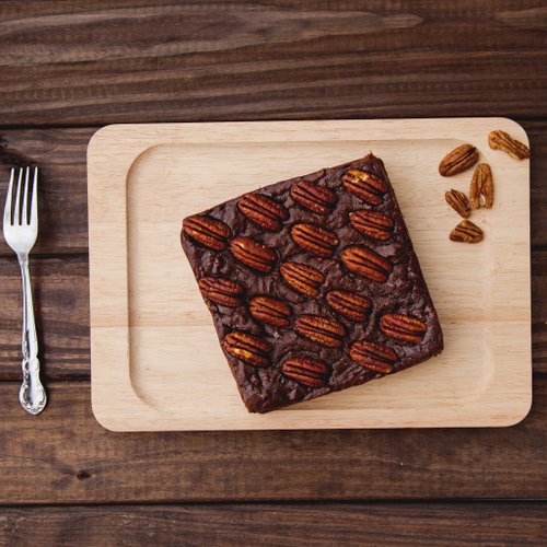 French Brownie 6 inches #70% bittersweet chocolate #full of walnuts