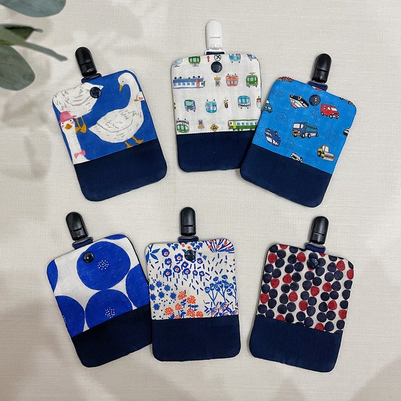 [Ready stock] Detachable handkerchief holder, short version, kindergarten, handmade - ผ้ากันเปื้อน - ผ้าฝ้าย/ผ้าลินิน สีน้ำเงิน