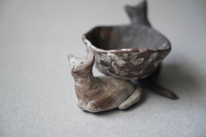 • 米粒出陶中 • 062 管他黑貓白貓 - 黑白貓碗 - 居家收納/收納盒/儲物盒 - 陶 多色