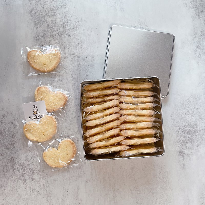 うさぎが食べるスフレ・バタフライショートブレッド 20個入り - クッキー・ビスケット - 食材 ゴールド