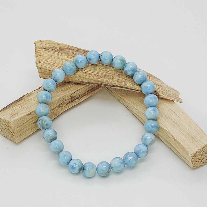 Larimar (sea grain Stone) handcuffs - help to improve language expression and communication skills - Bracelets - Semi-Precious Stones 