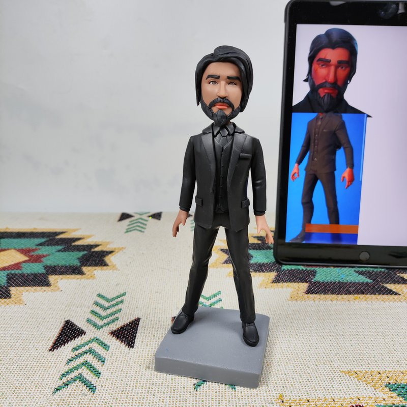 客制化人物公仔 人偶 3D人像畫 似顏繪 肖像 定制 生日 紀念 禮物 - 玩偶/公仔 - 黏土 多色