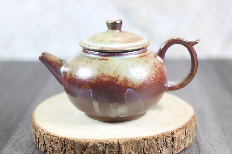 【Valentine&#39;s Day gift】Iron glaze falling ash firewood teapot handmade by Ye Minxiang, a famous Yingge artist
