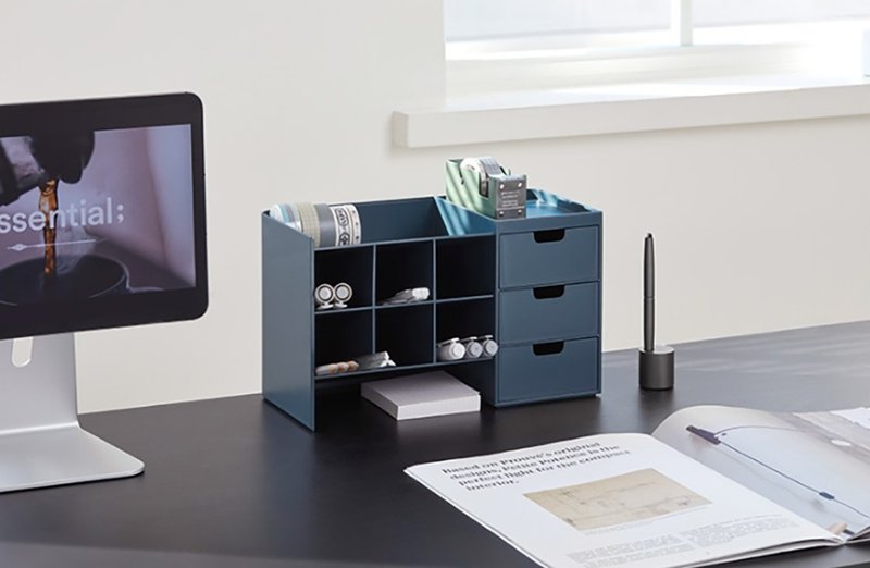 Korean original SYSMAX honeycomb desktop drawer storage rack 2.0 - กล่องเก็บของ - พลาสติก 