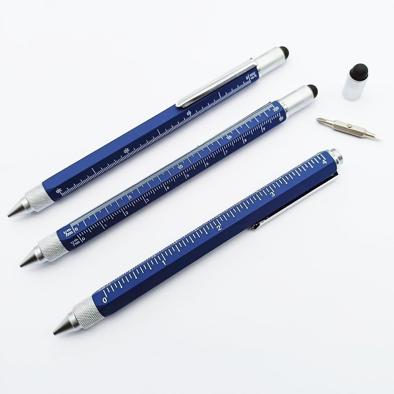 自動鉛筆 多機能ペン ツールペン 鉛筆スケール スタイラスペン 十字ドライバー 虎鶴 - 鉛筆・シャープペンシル - 金属 