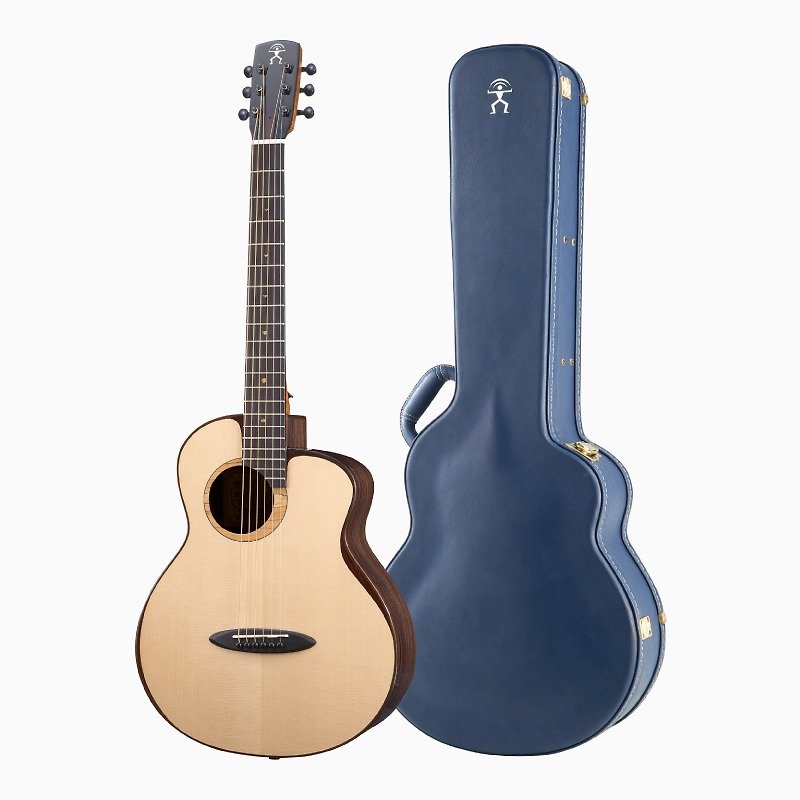 M200EWT｜36"｜Electric｜Steel String｜All Solid｜Moon Spruce+Indian Rosewood｜M Fly Bird Guitar - Guitars & Music Instruments - Wood Gold
