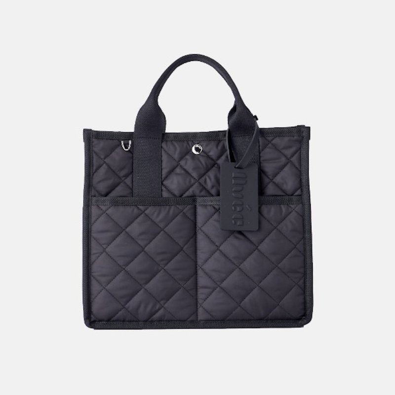 RoiBag 襯墊款_黑色 - 手袋/手提包 - 棉．麻 黑色