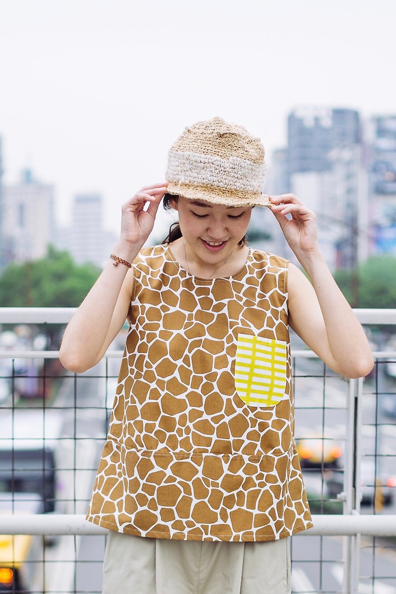 Giraffe ball vest (spot last a Standard Edition) - Women's Tops - Other Materials Brown