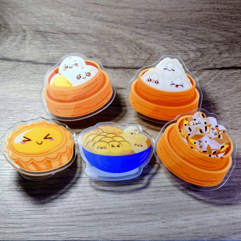 HK Dim Sum - Phone Grip - Phone Stands & Dust Plugs - Plastic 