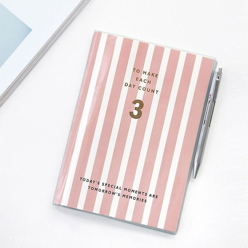 ICONIC A5 Progress Learning Notepad (March) - Straight Line, ICO50077 - Notebooks & Journals - Paper Pink