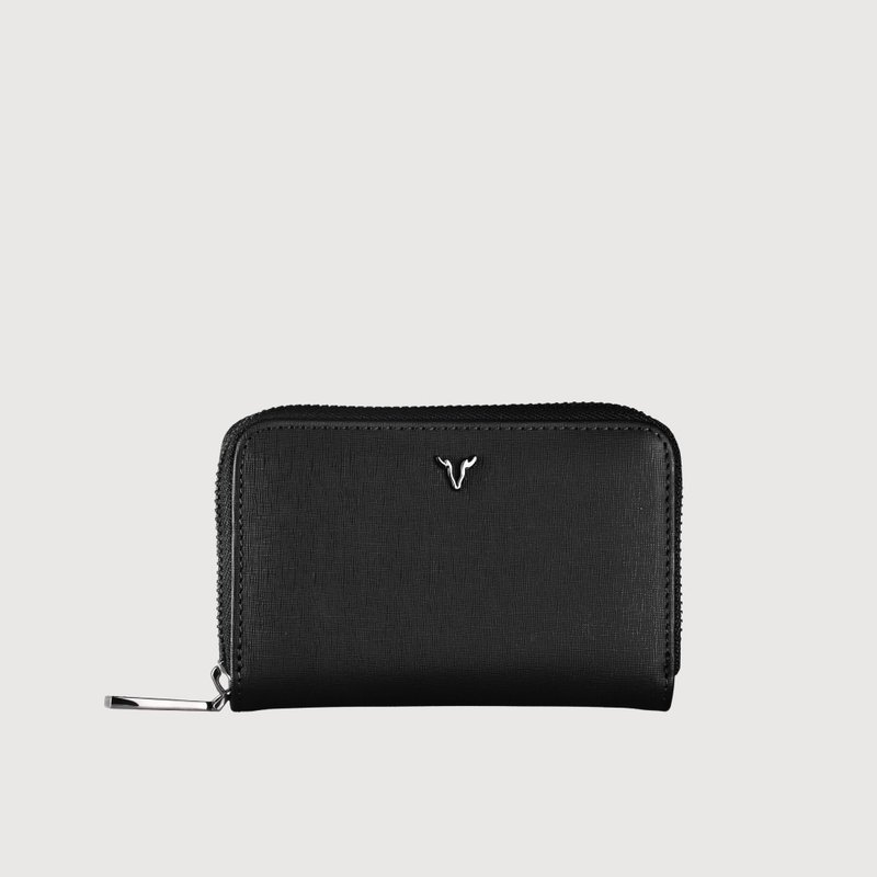 【免費升級送禮包裝】亞岱爾 拉鍊零錢包-黑色/藍色/VA139W013 - 錢包/皮夾/長短夾 - 真皮 多色