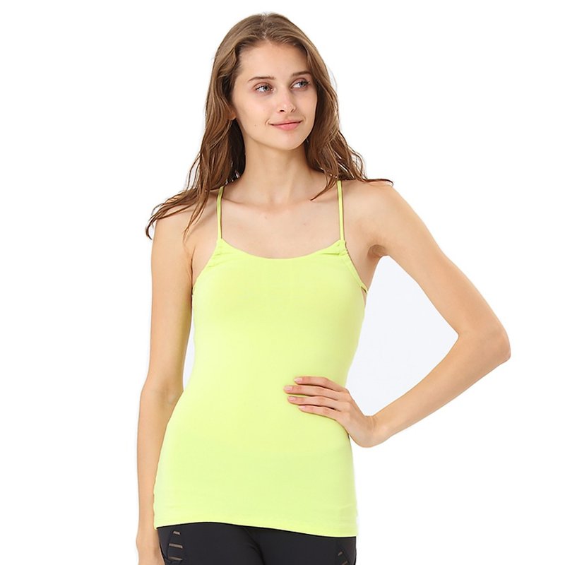 【NAMASTE】Cherry - Lemon - Women's Yoga Apparel - Nylon Yellow