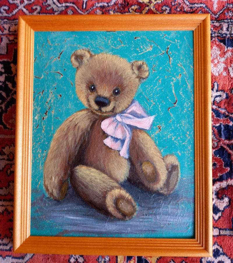 熊画原创艺术动物油画 - 海報/掛畫/掛布 - 其他材質 藍色