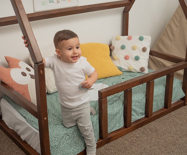 Montessori Bed Twin Frame Floor, Is A Toddler Bed Twin Size
