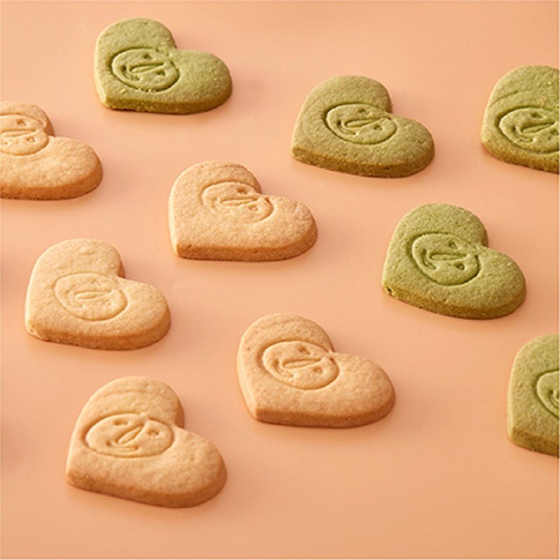 (Arrived as soon as 5/8) [Xihaner] Love LOGO Biscuits 100 pieces I single piece - Handmade Cookies - Fresh Ingredients 