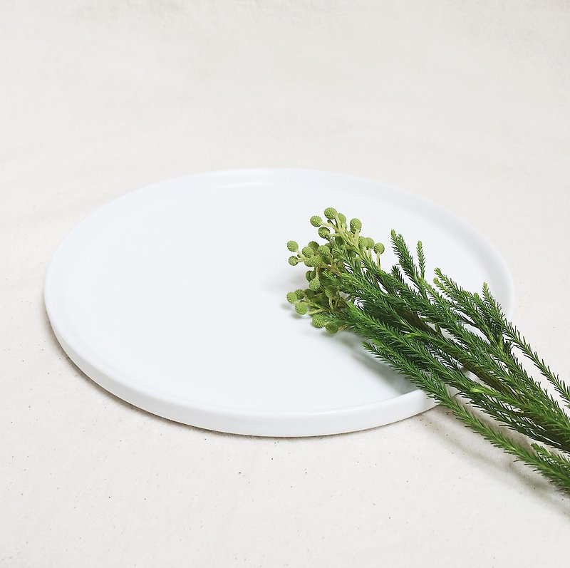 Handmade Ceramic Display Tray - White - Items for Display - Porcelain White