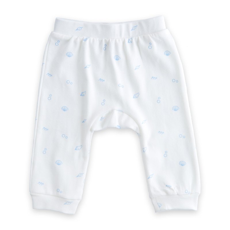 Organic baby leggings/ baby boy pants/ baby girl pants - Pants - Cotton & Hemp Blue