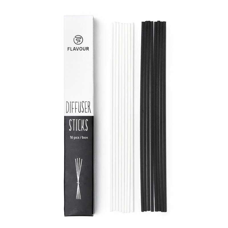 [FLAVOUR] DIFFUSER STICKS | Diffuser Stick Refill Box | 16 sticks - Fragrances - Other Materials Black