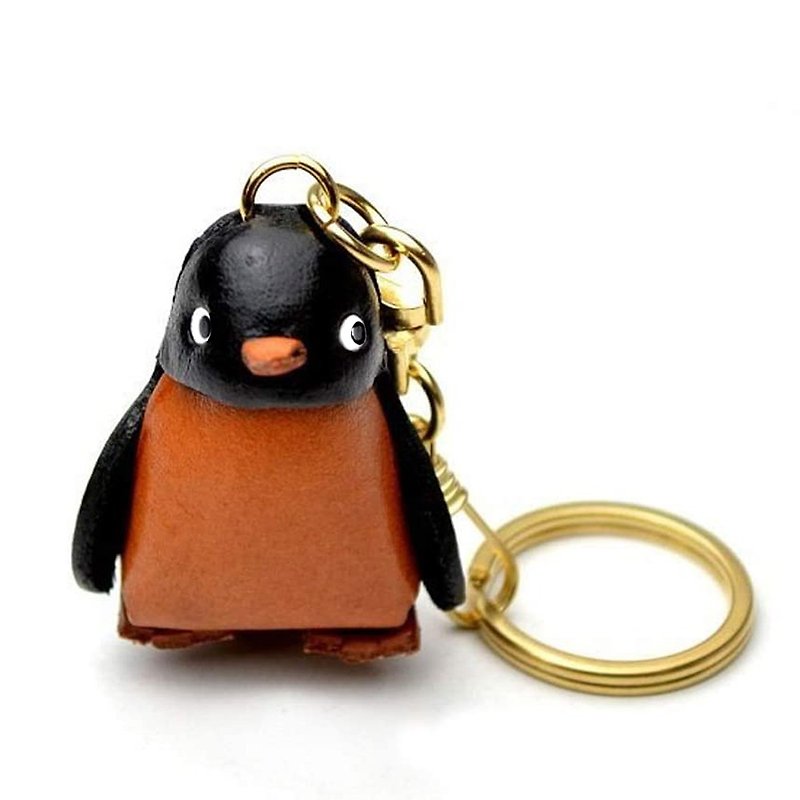 PENGUIN Handmade Leather keychain (L) VANCA - Keychains - Genuine Leather Brown