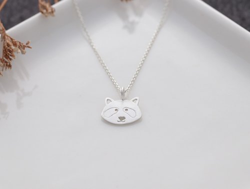 アクセサリー Kou ni.kou sterling silver raccoon animal necklace/ pendant