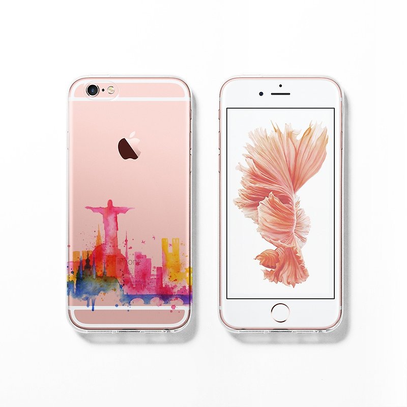 iPhone 7電話ケース、iPhone 7プラス透明な携帯電話のセット、DecouartオリジナルのデザイナーブランドC117ブラジル - スマホケース - プラスチック 多色