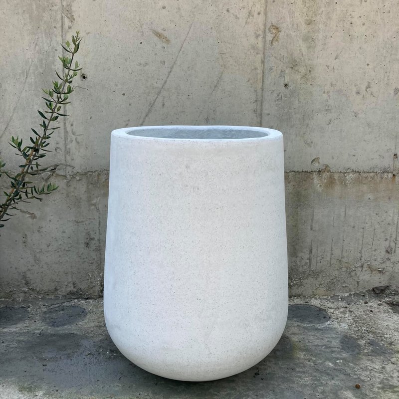 【盆器】水泥高甕盆/(白/黑/淺灰/深灰)|依時價,請洽客服 - 花瓶/花器 - 水泥 灰色