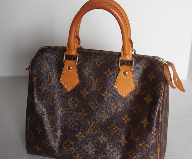 LOUIS VUITTON ルイヴィトン モノグラム スピーディ25 ハンドバッグ ボストン ブラウン ヴィンテージ - ショップ OLIM  VINTAGE トートバッグ・ハンドバッグ - Pinkoi