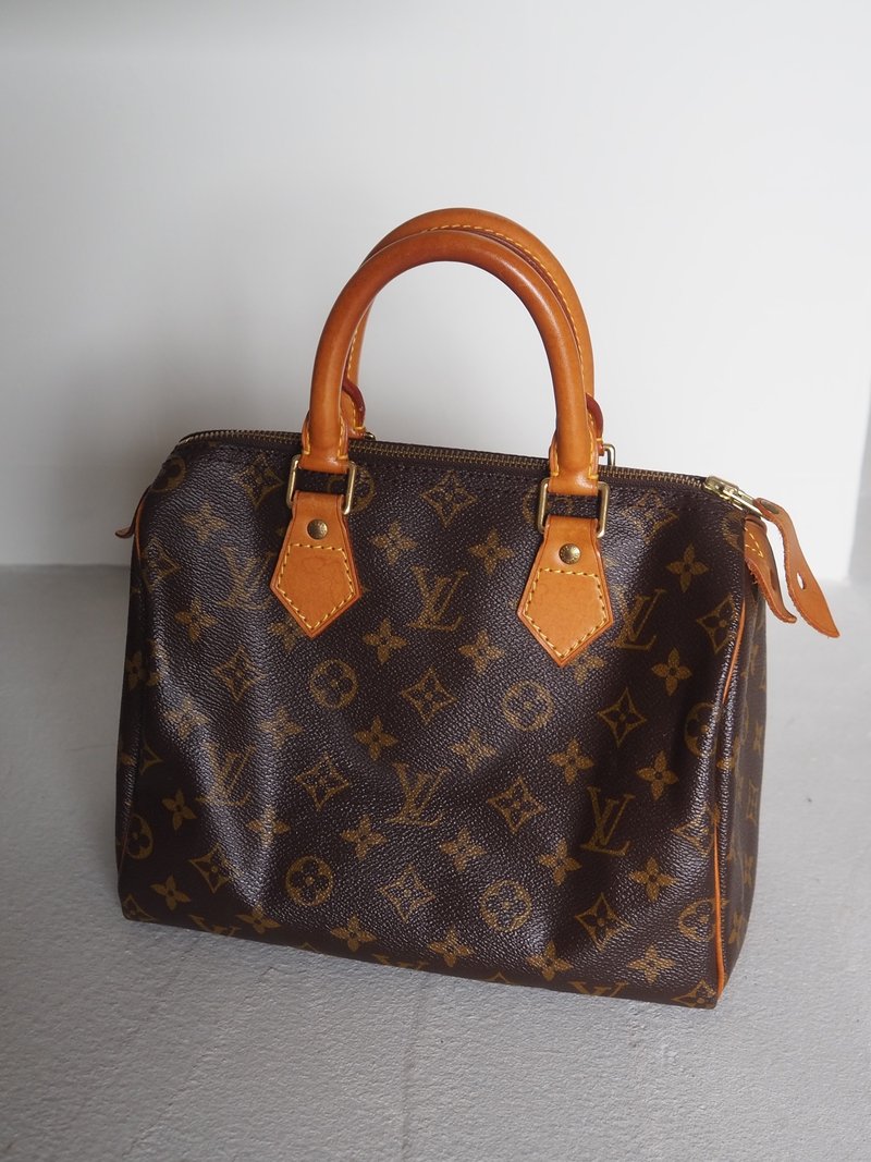 LOUIS VUITTON Louis Vuitton Monogram Speedy 25 Handbag Boston Brown Vintage - Handbags & Totes - Genuine Leather Brown