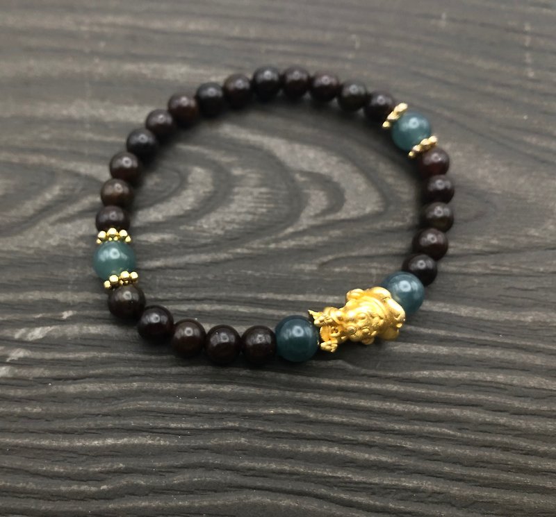 Myanmar A-quality jadeite bracelet brown red jade/dangerous material blue bracelet/simple/birthday/gift - Bracelets - Jade Brown
