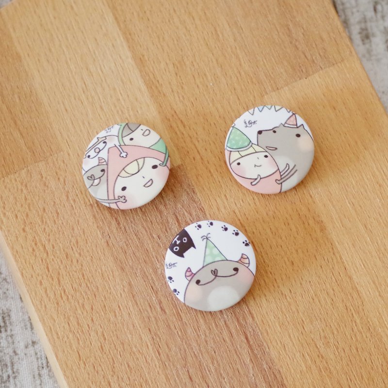 Xuantai Universe│Magnet Badge (3 styles) - Brooches - Other Metals 