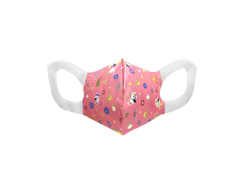 Other Materials Face Masks Pink - Children's 3D Stereoscopic Medical Mask-Fu Mei (3-7 years old)