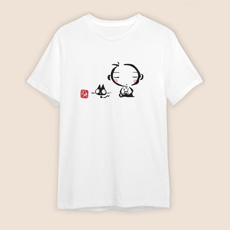 日本の有名アーティスト、コズツミポンがデザインした特大TシャツType4。 - Tシャツ メンズ - コットン・麻 ホワイト