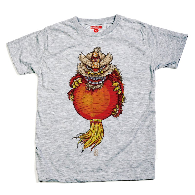 Dragon Lantern unisex men woman cotton mix Chapter One T-shirt - 男 T 恤 - 棉．麻 白色