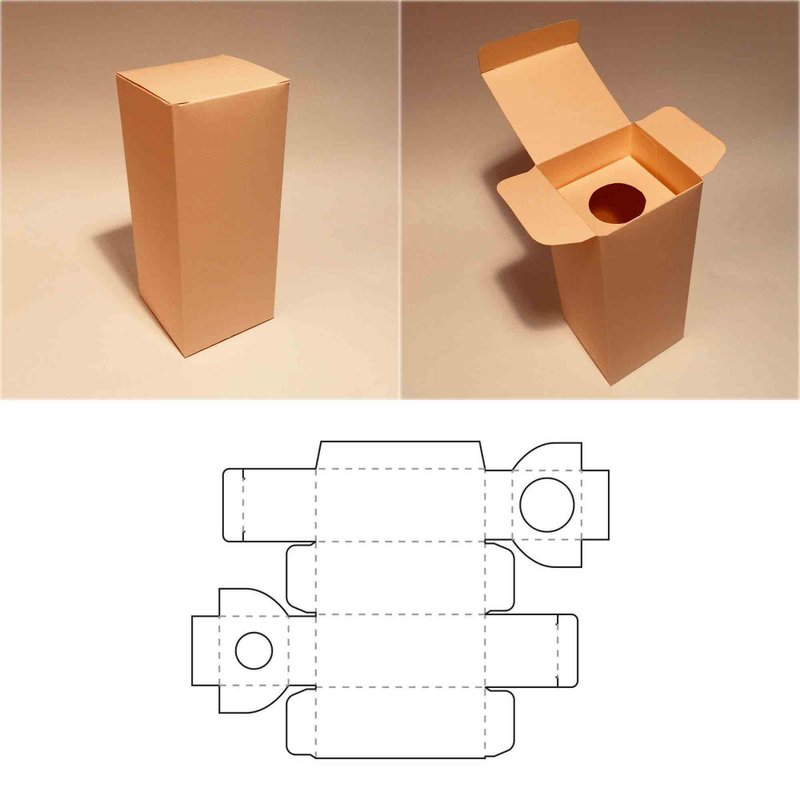 Bottle box template, bottle packaging, bottle container, bottle storage, Cricut - 圖文模板設計 - 其他材質 