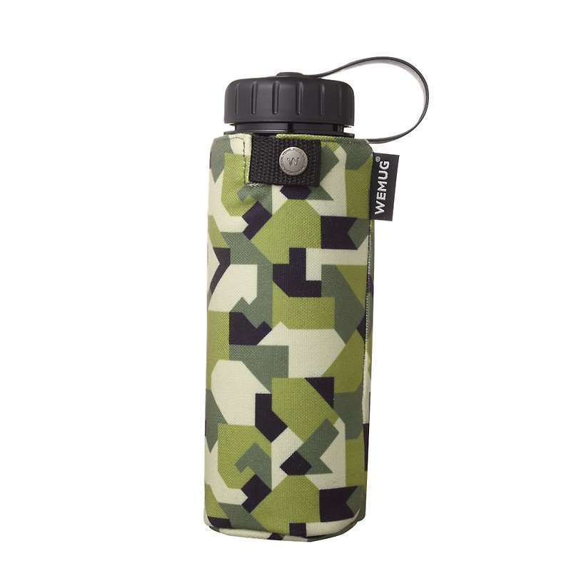 迷彩外套隨身水壺 野餐水瓶 Camper J500 - 樹葉綠 - 飲料提袋/杯袋/杯套 - 塑膠 