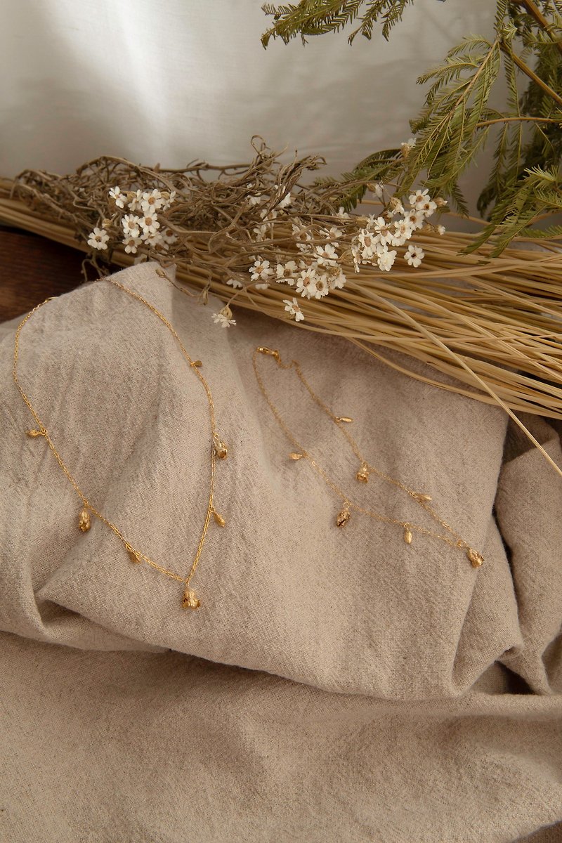 Ixodia Des glaneuses Necklace - Necklaces - Copper & Brass Gold
