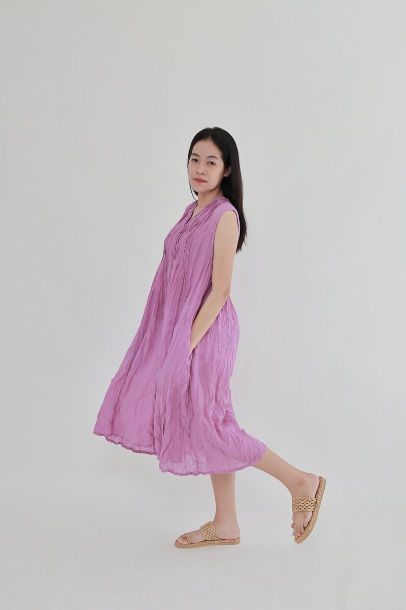 BOHOPeach cotton baech summer dress weekend trip - 洋裝/連身裙 - 環保材質 
