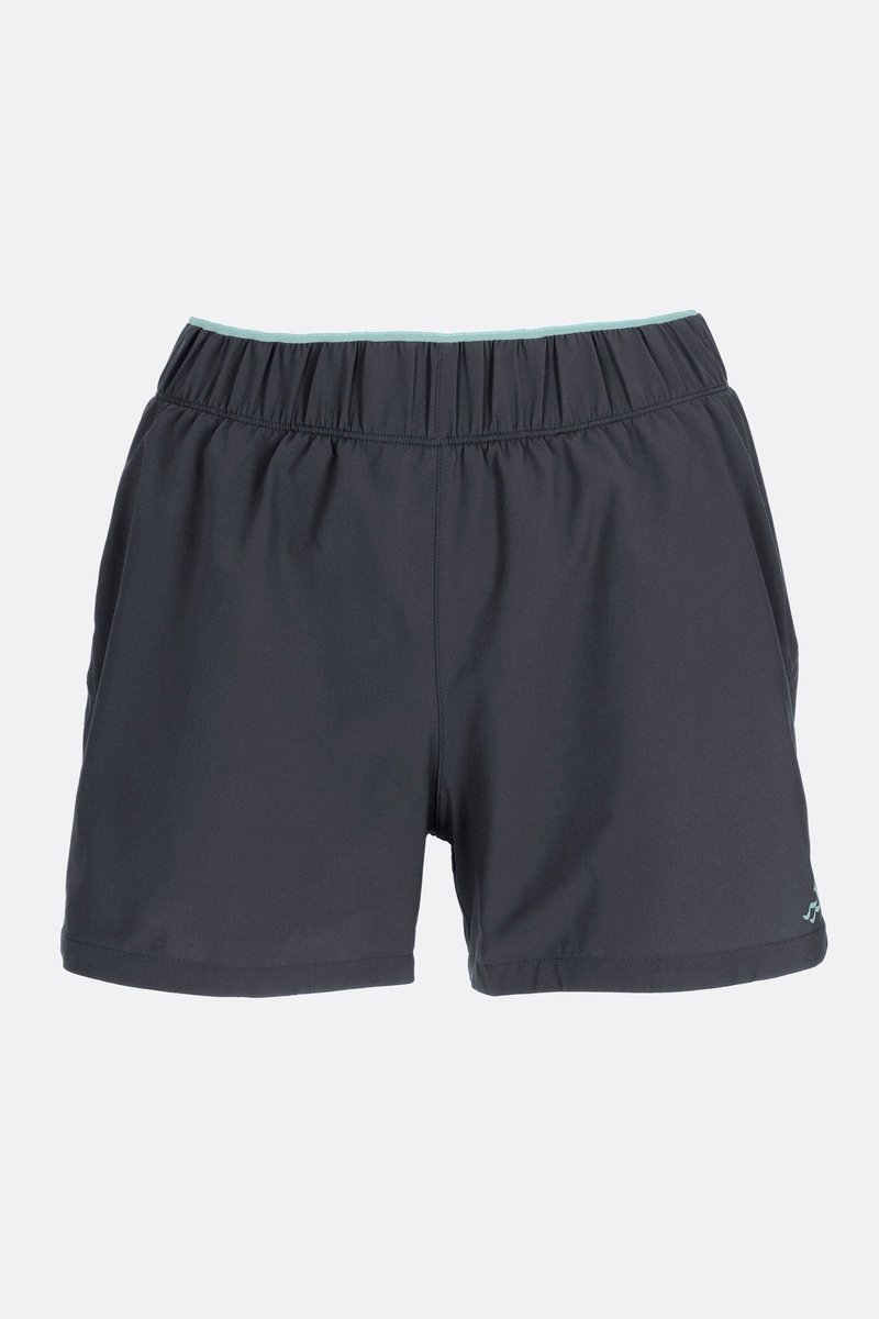【Rab】Women's Talus Active Shorts 女 烏木灰 - 女運動褲/機能褲 - 聚酯纖維 灰色