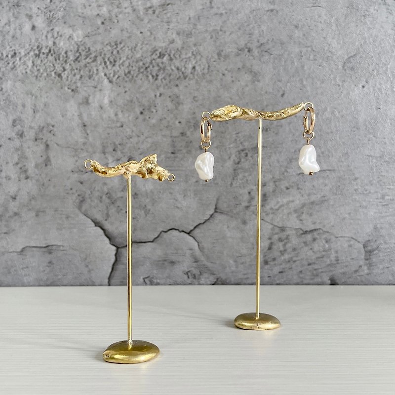 melt Brass Earring Stand 1pc Large - Storage - Other Metals Gold