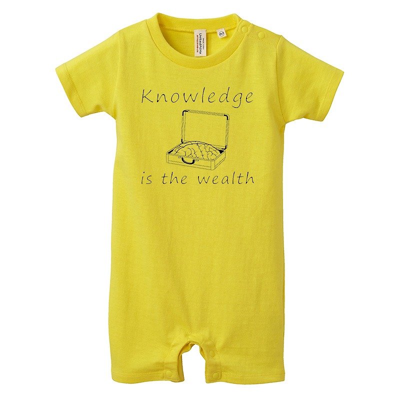 [ロンパース] Knowledge is the wealth / yellow - その他 - コットン・麻 イエロー