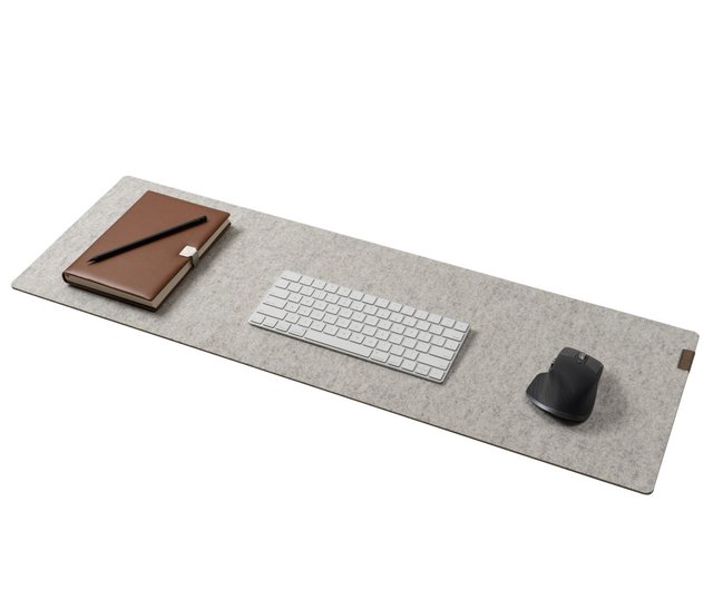 Felt&Cork Desk Mat Made from Ecological Merino wool- Color Grey / Large - Oakywood