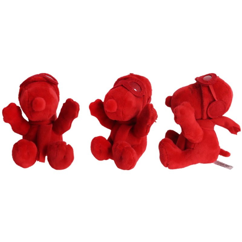 พวงกุญแจ Snoopy-สีแดง - ที่ห้อยกุญแจ - เส้นใยสังเคราะห์ สีแดง