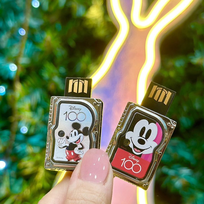 Graduation Season [Children's Fun Life] Disney's 100th Anniversary Mickey Mini Hard Disk Modeling Disk 32GB-Optional - USB Flash Drives - Other Materials Red