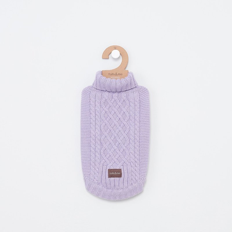 [tail and me] pet clothing lapel sleeveless twist sweater pink - Clothing & Accessories - Cotton & Hemp Purple