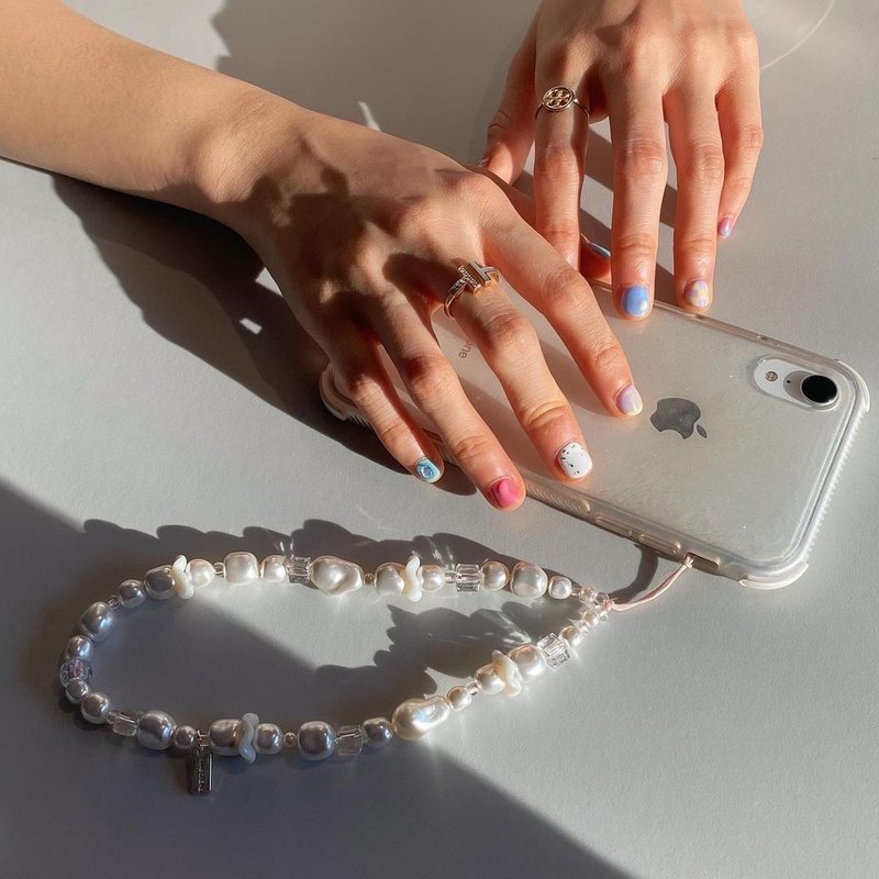 ALL-WHITE PHONE STRAP - 其他 - 其他材質 
