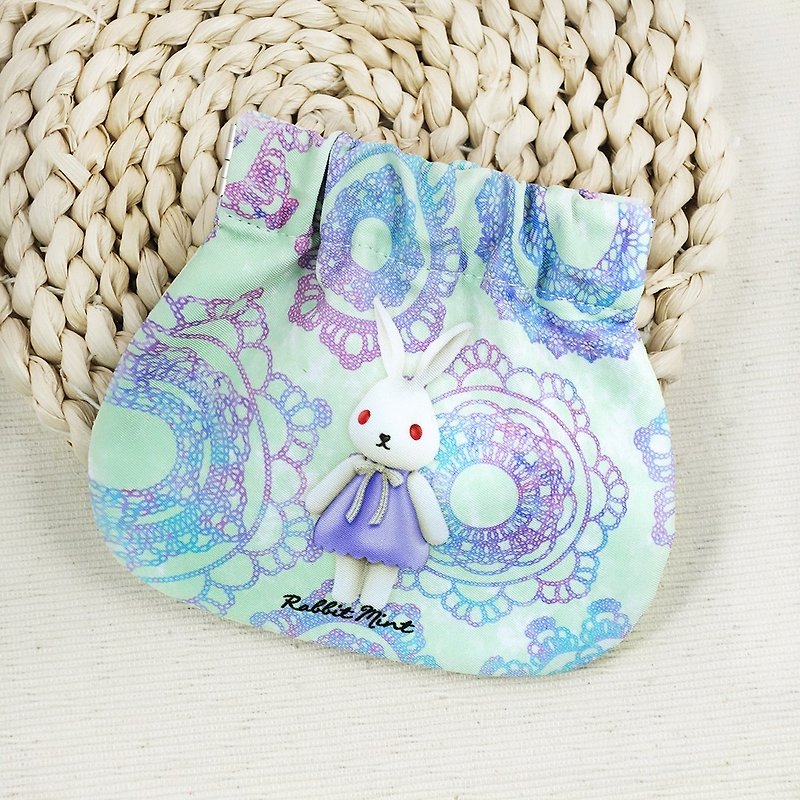 Merry Boo mouth gold purse (Lace Series) - (PA019) - Coin Purses - Cotton & Hemp Purple