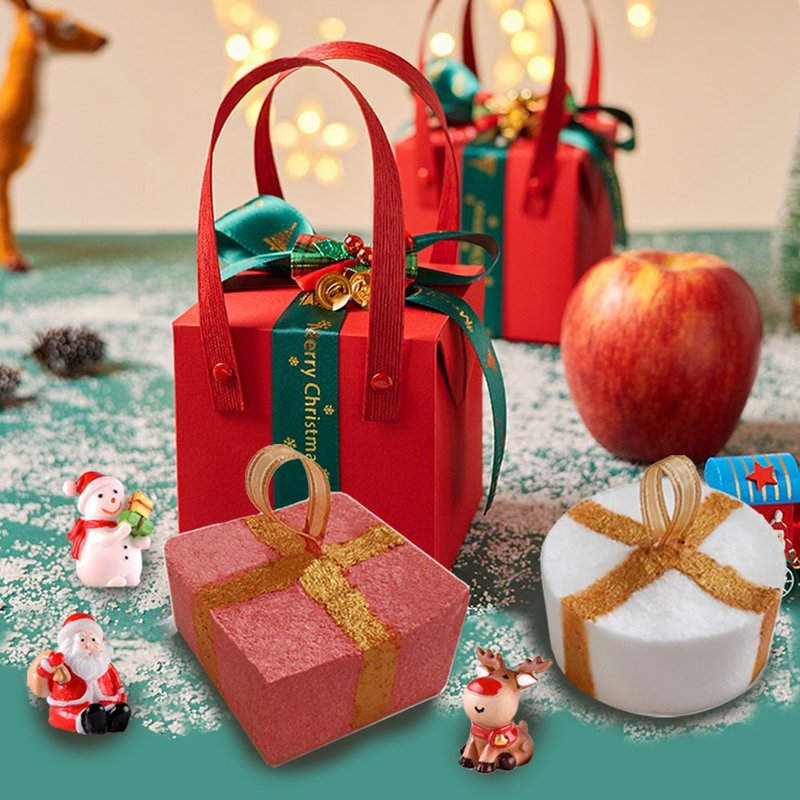 藝術泡澡球 誰來送禮物? 聖誕禮物泡澡錠 - 沐浴乳/沐浴用品 - 精油 紅色