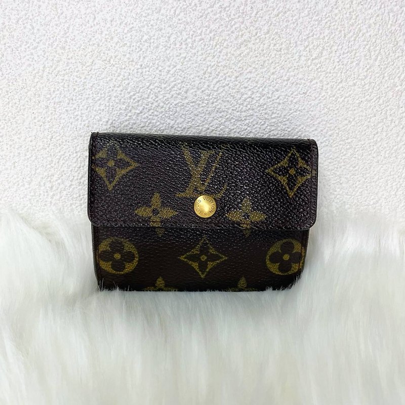 LOUIS VUITTON Louis Vuitton Portomonepura double coin purse - กระเป๋าใส่เหรียญ - วัสดุอื่นๆ สีนำ้ตาล
