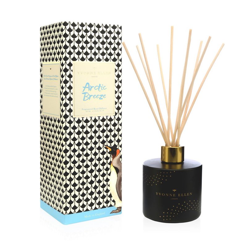 【Portmeirion】Yvonne Ellen | 動物饗宴 200ml 擴香禮盒 企鵝 - 香氛/精油/擴香 - 精油 黑色