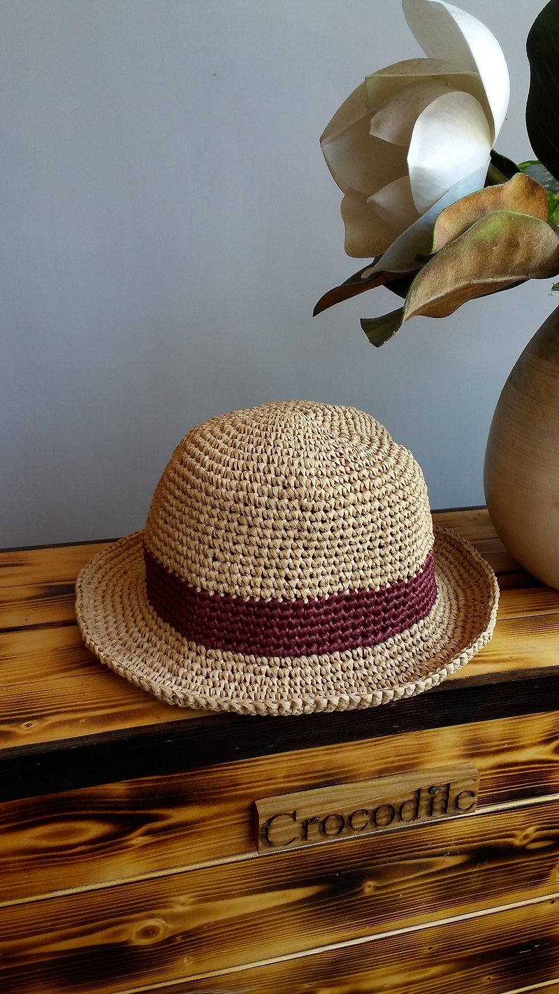 Straw hat - warm hemp - Hats & Caps - Cotton & Hemp Gold